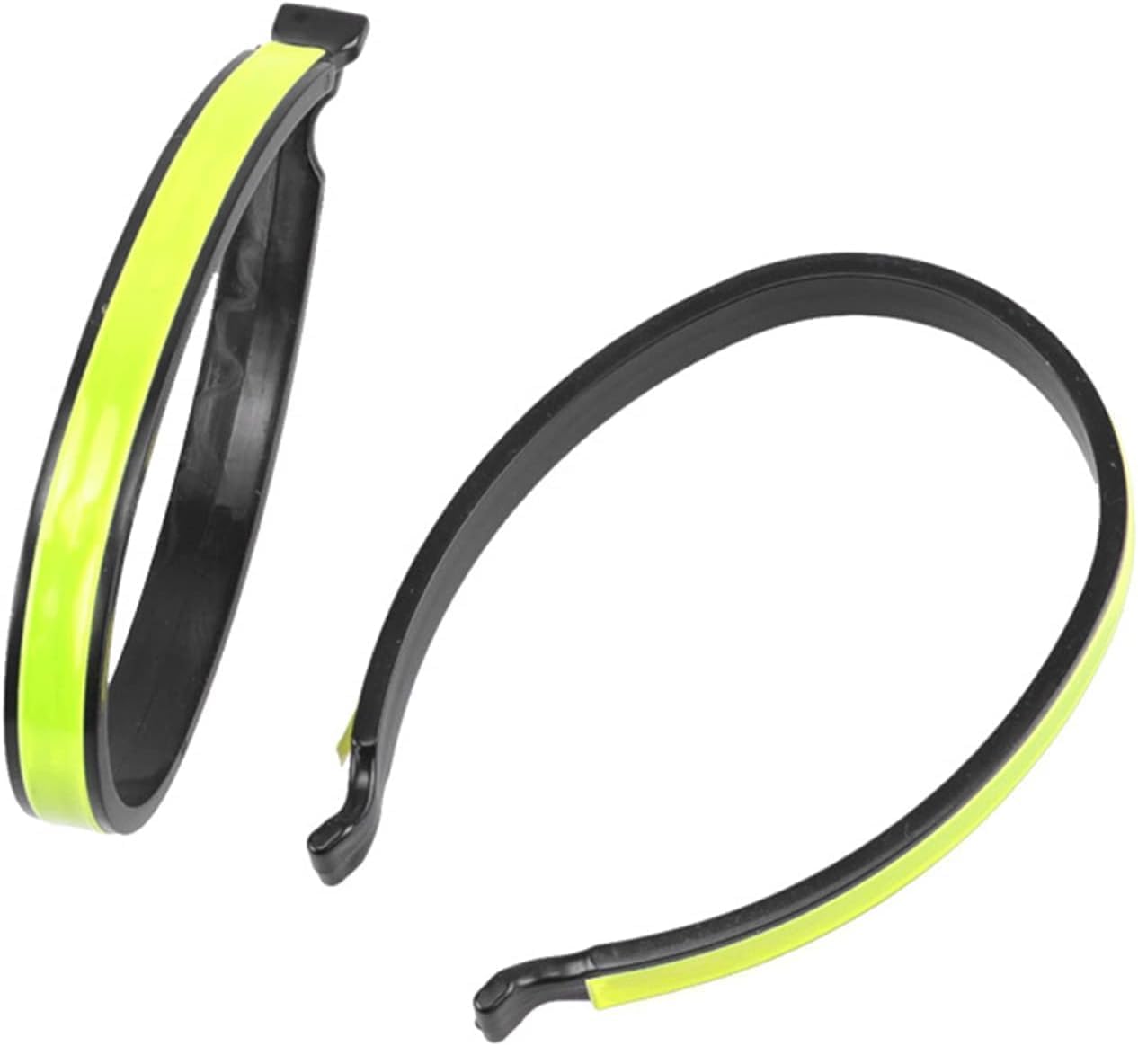 2Pcs Yellow Ankle Cuffs, Outdoor Recreation Cycling Trouser Clip Cycling Ankle, Safety Band Reflective for Bicycles Clip, Pant Leg Cuff Clip Bikes Cycling Equipment Trouser Wrap Clip Reflective Gear
