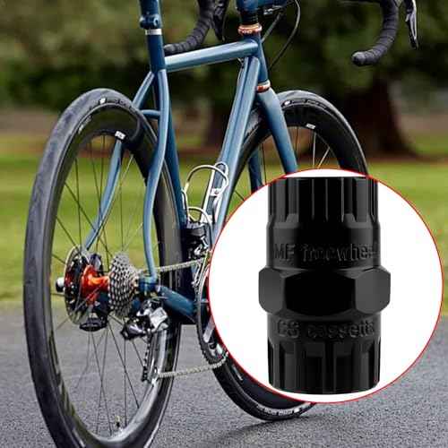 Professional Bike Freewheel Removal Tool ? Heavy-Duty Steel Cassettes Lockring Socket, Cassettes Lockring Remover Tool, Essential Bicycle Repair Tool for Mechanics & DIY