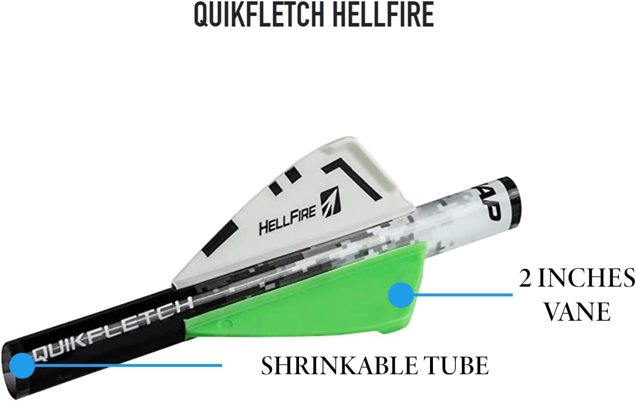 New Archery Products NAP Quikfletch Hellfire 2" Vanes Arrow Fletching System