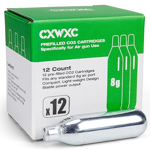 8 Gram/ 12 Gram/ 88 Gram CO2 Cartridges for Paintball - CO2 Cylinder CO2 Cartridges for Airsoft, Air Gun, Pepper Gun P2P HDP 50 Compact
