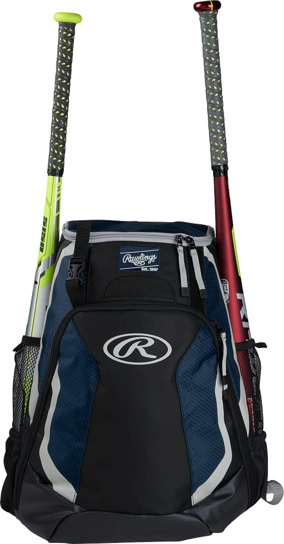 Rawlings | R500 Backpack Equipment Bag | Baseball/Softball | Multiple Styles
