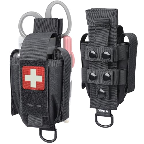 WYNEX Tactical Tourniquet Holder Pouch MOLLE Belt IFAK Black