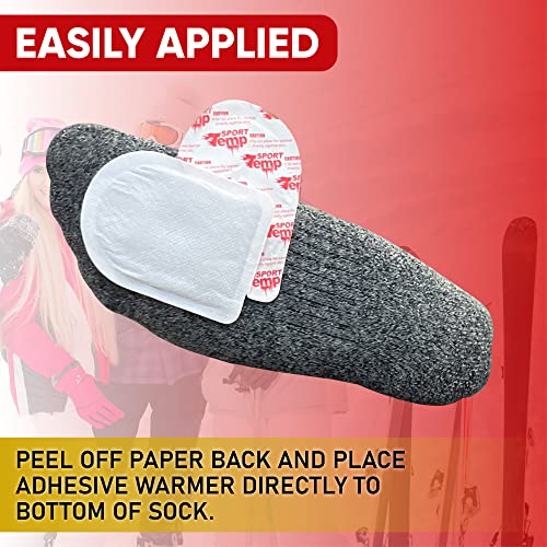 45 Pairs Toe Warmers - Up to 10 Hours Heat, Adhesive, Ultra Thin, All Natural - Sport Temp