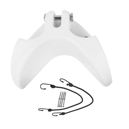 Boat Cooler Mounting Kit White Universal Cooler Tie Down Kit,Fits Most Brands Secures Stops Sliding Fast Removal , Include 4 Corner Pieces, 2 Quick-Connect Stretch Straps