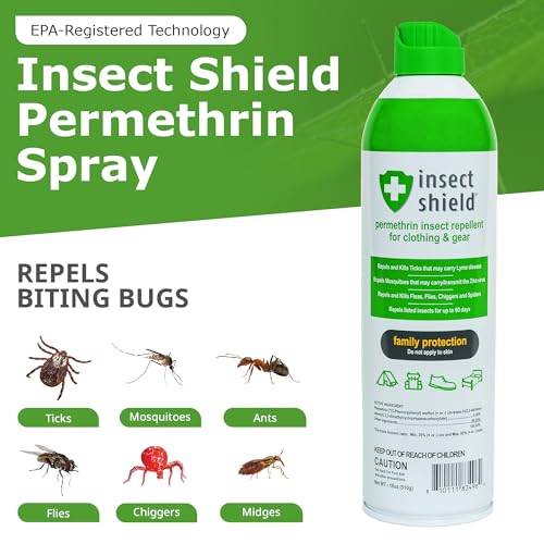 Insect Shield Permethrin Spray for Clothing & Gear - 18 Oz Pack of 2