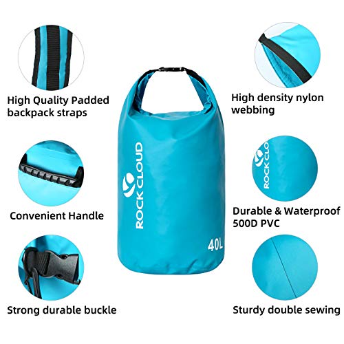 Waterproof Dry Bag 20L for Kayaking Camping Beach Surfing - Pink