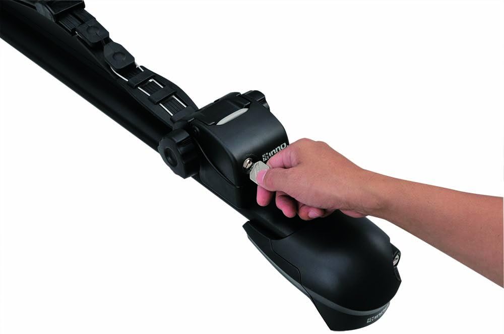 INNO XA445 Surf-Wind-Long Board Locking Roof Carrier for T-Slot Aero Base Racks - Holds (1) Kayak or (1) Canoe or (2) SUP)/Wind/Surf-Boards