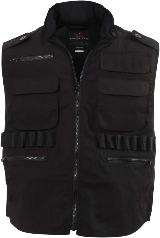 Rothco Ranger Vest (US, Alpha, 3X-Large, Regular, Regular, Black)