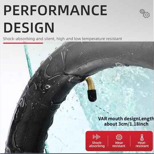 Bike Tube, Bike Tube Electric Bike tire Tube Rubber Inner Tube with Metal Bent Valve E-Bike Accessories Inner Tube with Spare Tire Replace Electric Scooter Accessories (14X2.125)