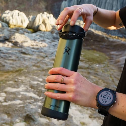 Lightweight 32 Oz Trail Series Water Bottle with Wide Flex Cap - Obsidian