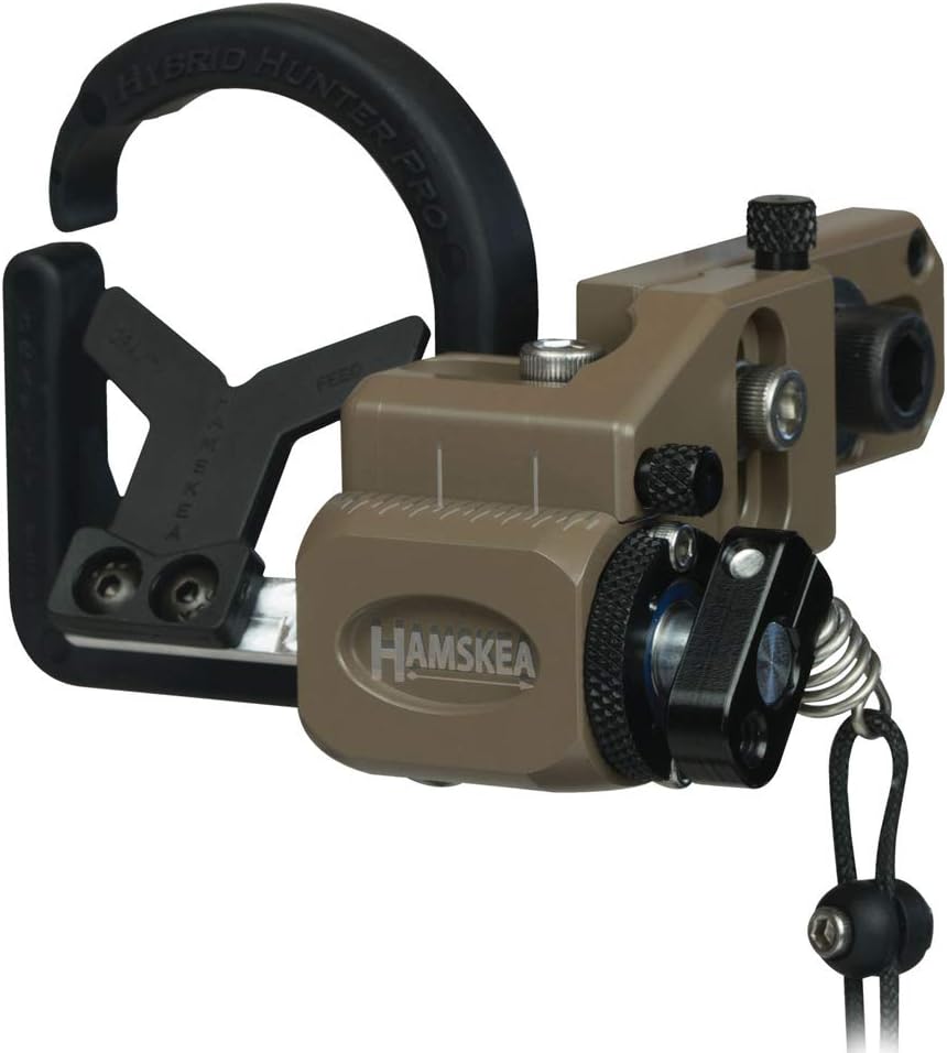 HAMSKEA ARCHERY SOLUTIONS Hybrid Hunter Pro Micro Tune/Drop Away Recurve Compound Arrow Rest for Bowhunting