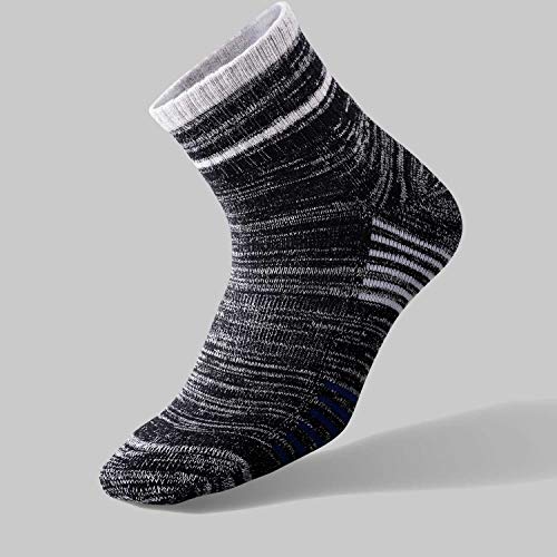 FEIDEER Men's Hiking Walking Socks, Multi-Pack Wicking Cushioned Outdoor Recreation Hiking Socks