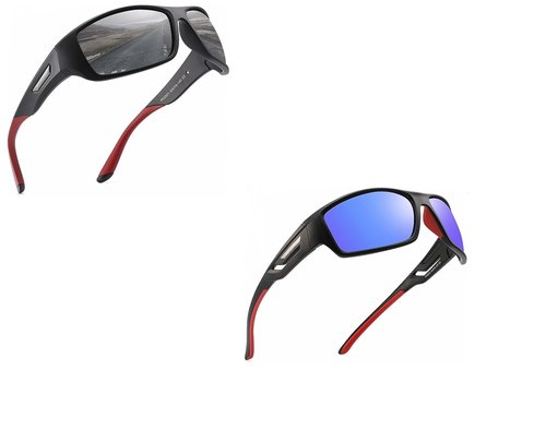 PUKCLAR Polarized Sports Sunglasses for Men Women Driving Sunglasses Cycling Running Fishing