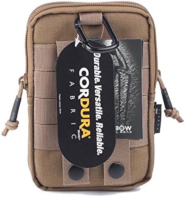 REEBOW GEAR Tactical Molle EDC Pouch Utility Gadget Belt Waist Bag with Cell Phone Holster Holder