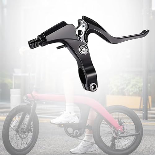 Generic A Pair Bicycle Brake Lever Bike Brake Handle Bike Brake Levers of Universal Aluminum Alloy Bike Cycling Equipment Accessory for Mountain Road Folding Mountain Kids Bike 2.2cm Diameter (Black)