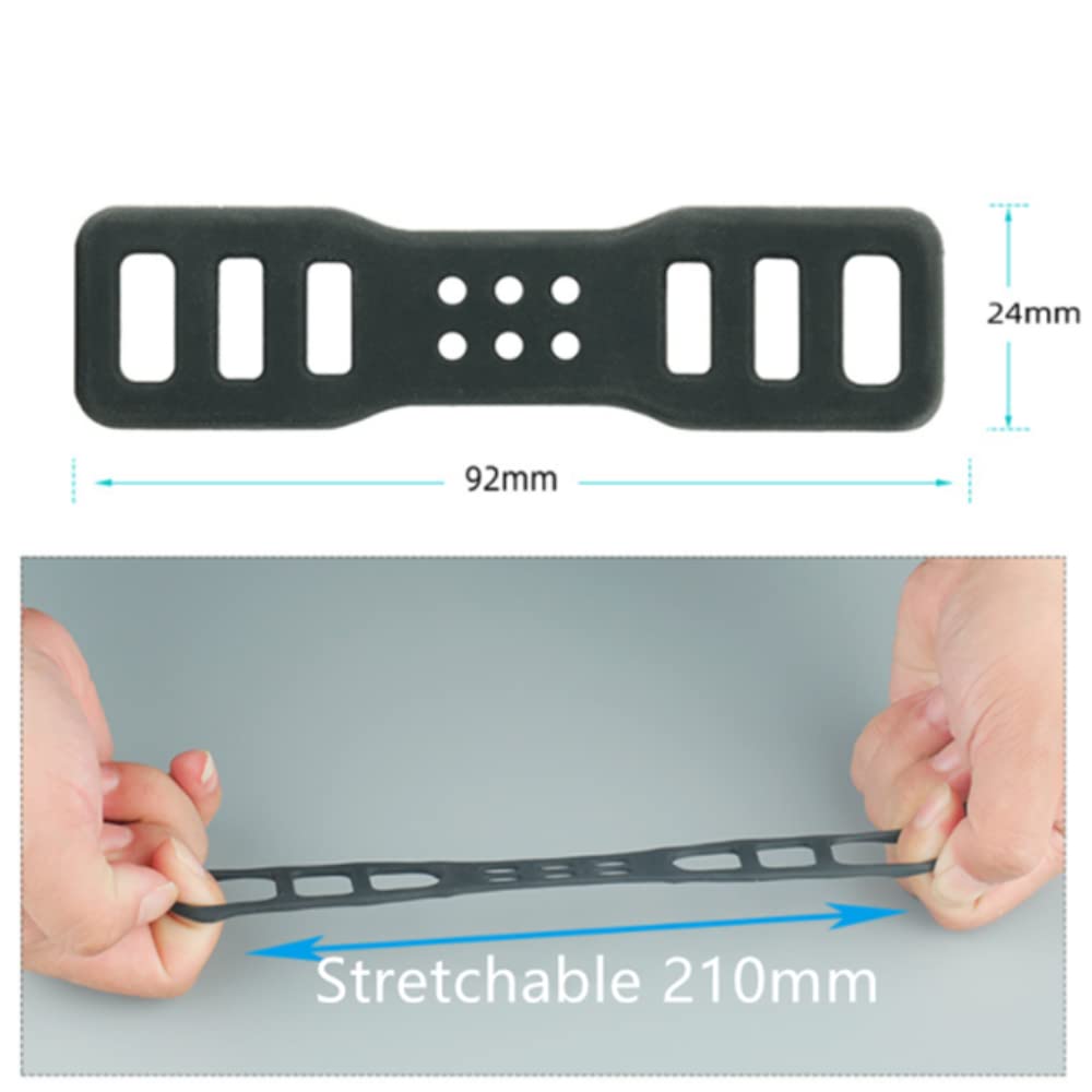 YTRUOYI 4 Pcs Bike Silicone Band, Cycling Bicycle Rubber Straps,Silicone Mount Band for Flashlights Cell Phones Speaker Lights Holder Bicycle Handlebar Bicycle Light Sets