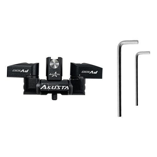 DEERACE Adjustable V-Bar Mount Double Side Bow Stabilizer Quick Disconnect for Recurve Bow and Compound Bow (Black)