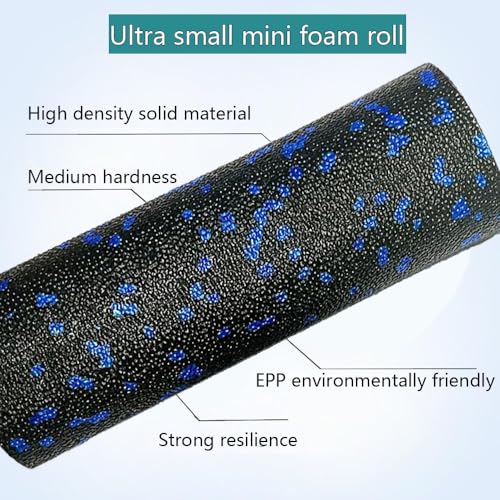 Mini Foam Roller for Deep Tissue Massage - Blue High-Density Support