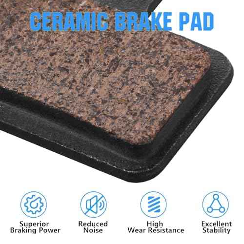 Bike Brake Pads with Installation Tool, High-Performance Brake Pads, Disc Brake Pads & Spring (Semi-Metallic&Resin) for Mountain Bike Disc Brakes
