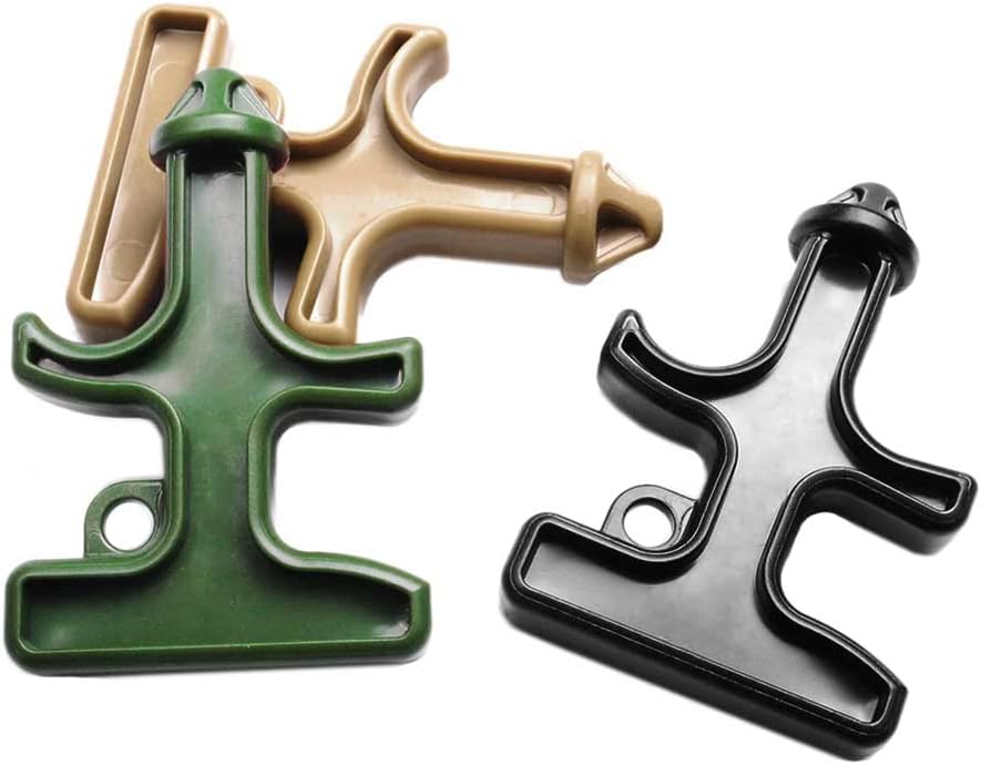 3pcs Pack Mixed Colors Portable Stinger Duron Steel Drill POM Protect Combat Tool Key Chain Outdoor Camping Survival Tactical Kits (Mixed 3 Colors in Package)