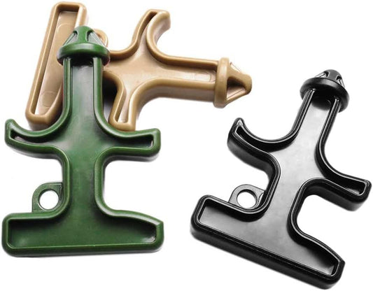 3pcs Pack Mixed Colors Portable Stinger Duron Steel Drill POM Protect Combat Tool Key Chain Outdoor Camping Survival Tactical Kits (Mixed 3 Colors in Package)