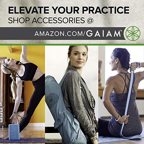 Gaiam Foldable Travel Yoga Mat - 68 Inch x 24 Inch, 2mm Thick, Be Free