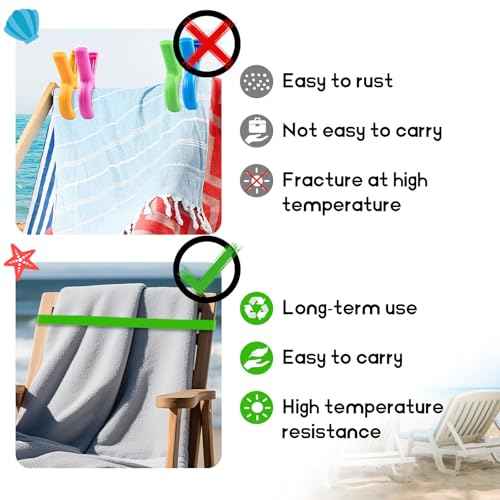 Beach Towel Band for Cruise Chairs Great Alternative to Beach Towel Clips Cruise Ship Beach Vacation Essentials 6 PCS