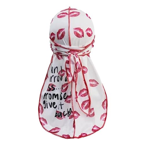 ForceWave Durag for Men Designer for Waves Silky Durag Du rag with Designed Pattern