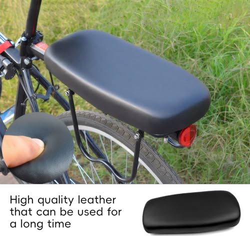 Thickened Bike Seat Pad ? Manned Rear Bike Seat Cushion, Kids Bike Seat Cushion for Comfortable Rides, Screw-Mounted Bicycle Saddle, Ebike Seats for Long Journeys