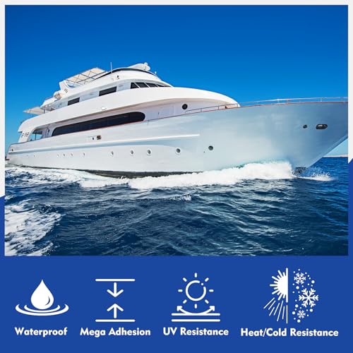 Marine Fiberglass Boat Repair Kit, 100ml Gel Coat Repair Kit for Boats, Fiberglass Repair Kit for Boats, Epoxy Resin Glue Filler Fix Scratch, Crack, Hole, Pit, Suitable for Porcelain Acrylic(White)