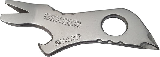 Gerber Gear Shard 7-in-1 Keychain Bottle Opener Multitool with Screwdriver, Gifts for Dad, Fathers and Men from Daughter, Wife or Son - Silver
