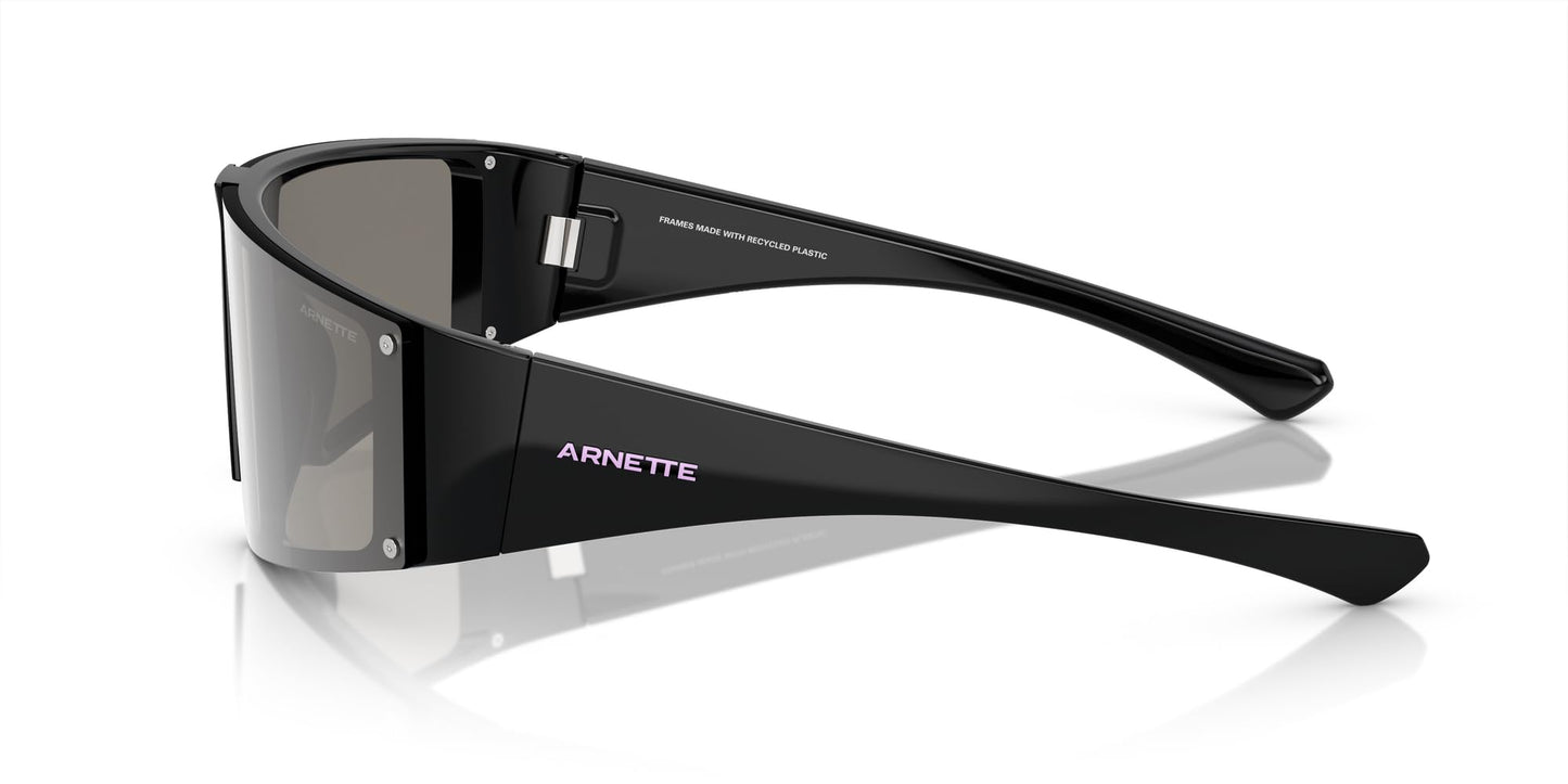 ARNETTE Sunglasses AN 4332 29006G Saturnya Black Light Grey Mirr