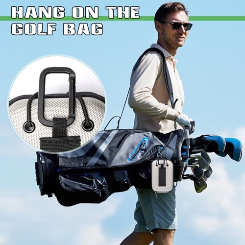 Golf Rangefinder Hard Shell Case, Hard Golf Rangefinder Case Universal Range Finder Carry Bag (Green+Black)