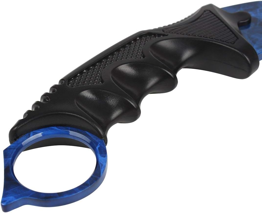 Andux Karambit Camping Hunting Tool with Cord ZD-01 (Purple-White)