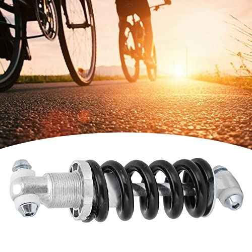 Bike Shock Absorbers, Strong and Durable Bicycle Mountain Bike Rear Suspension Spring Shock Absorber with Two Screws for Outdoor Cycling and Activities