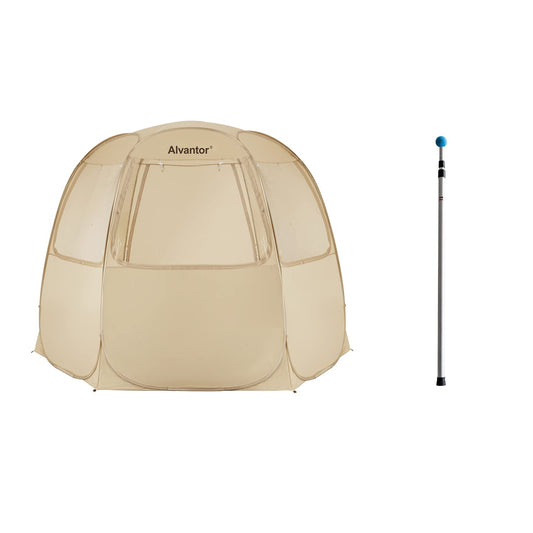 Alvantor Pop Up Canopy Tent - Vendor Booth Event Tent - 10x10 Pop Up Canopy for Commercial Activity - Camping Sun Shelters - Beige