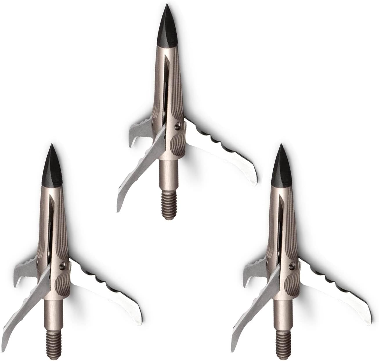 New Archery Products Spitfire Edge 100 Grain 1.75" Cutting Diameter 3-Blade Durable Precise Rear-Deploying Bow Hunting Broadhead - 3 Pack