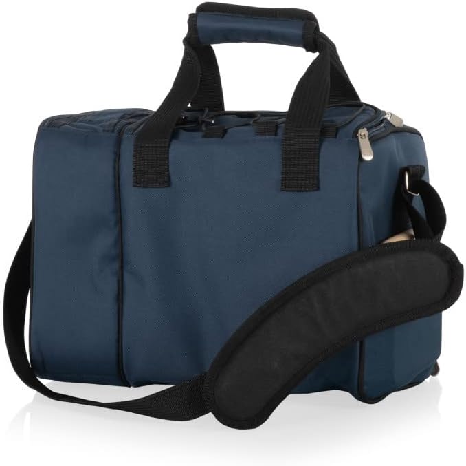 NCAA Malibu Cooler Picnic Basket - Insulated Tote with Complete Picnic Set