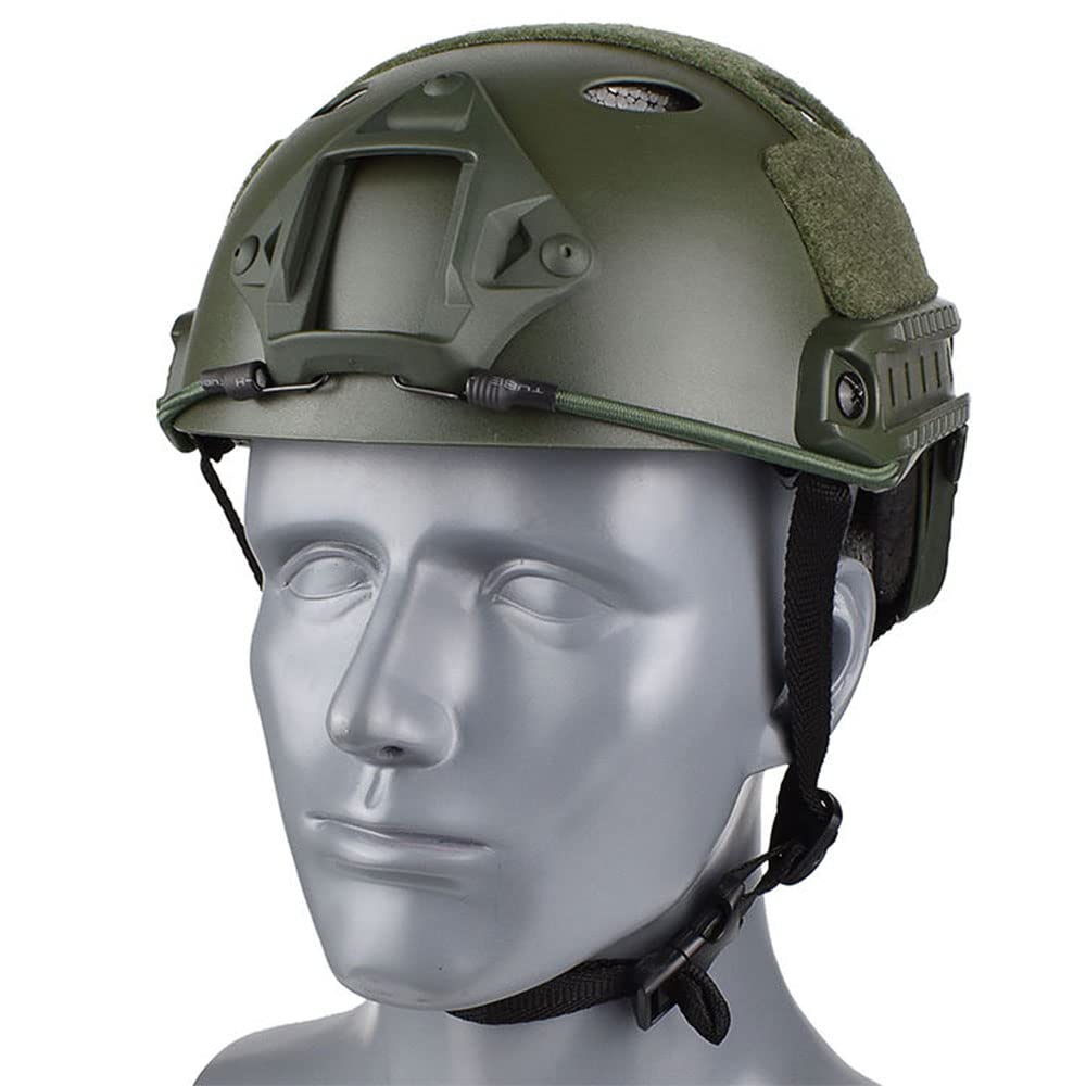 CMAIR4U Airsoft PJ Style Tactical Helmet Fast Helmet for Paintball (OD Green)
