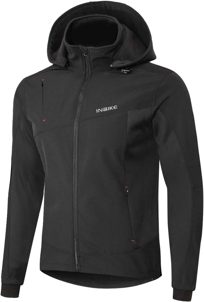 INBIKE winter softshell jackets for men, windproof and warm, ideal for cycling running hiking and other outdoor activities