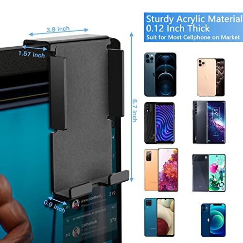 Xxerciz Phone Holder for Peloton Bike & Bike+ Black - Easy Mount Cell Phone Mount