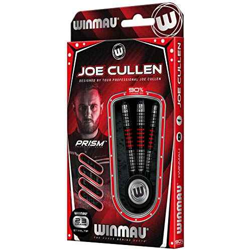 Winmau Joe Cullen Signature Edition 90% Tungsten Darts Set with Flights and Stems (Shafts)