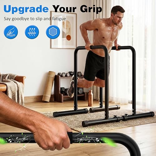 Adjustable Dip Bar Station for Strength Training - Heavy-Duty Multi-Function Fitness Equipment