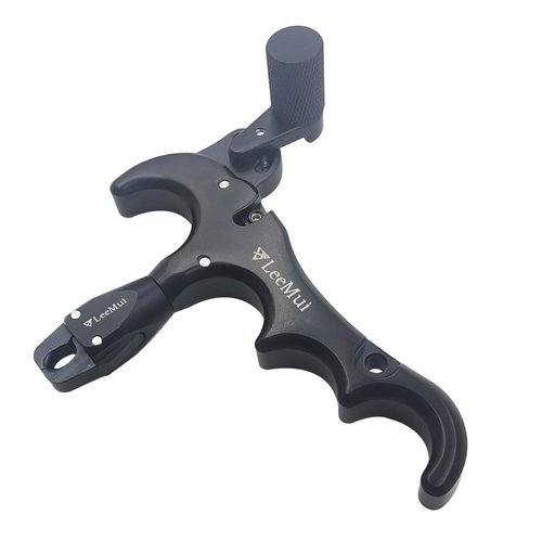 LeeMui Release Archery Release 360° Rotatable Thumb Release for Bow Archery Release Aids (Black 360SF)