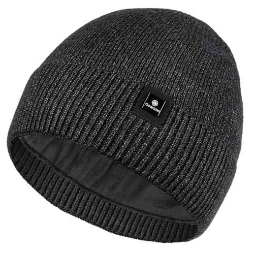 Ocatoma Beanie for Men Soft Knit Cuffed Unisex Beanie Warm Winter Ski Hats Gifts for Men Women