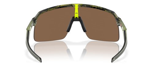 Oakley Men's OO9463A Sutro Lite Low Bridge Fit Rectangular Sunglasses, Matte Transparent Fern Swirl/Prizm Bronze, 39 mm