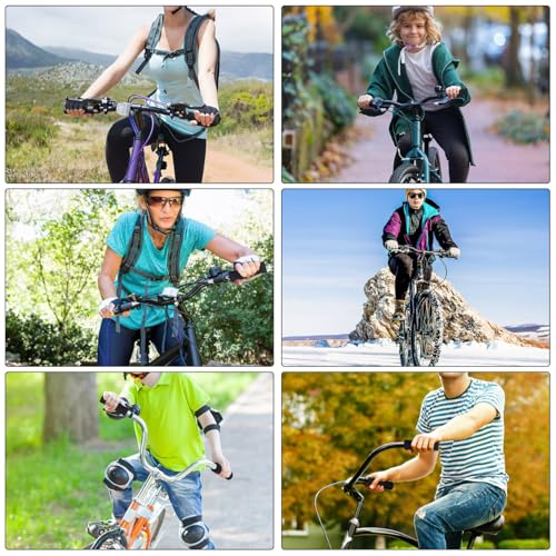 Bike Handlebar Covers 4-Pack Sponge Grips Shock Absorbing Comfort with Heat Insulation