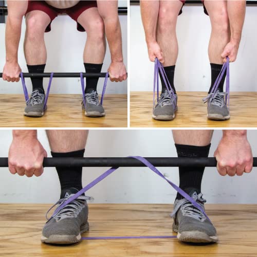 Purple 20-Inch Deadlift Resistance Bands - Pair for Strength Training