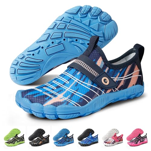SEEKWAY Barefoot Water Shoes for Kids - Wide Toe Box and Quick-Dry Sand Shoes Toddler for Hiking Swim Beach Pool Kayak Sport Accessories, Camping Essentials Must-Haves for Boys Girls Sizes