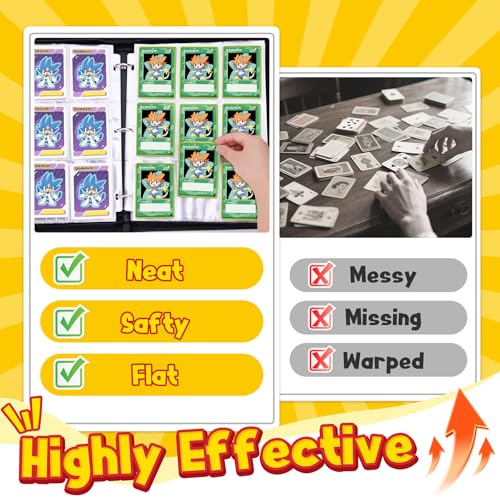 Classic 9-Pocket Card Binder - 900 Card Capacity with 5 Top Loaders
